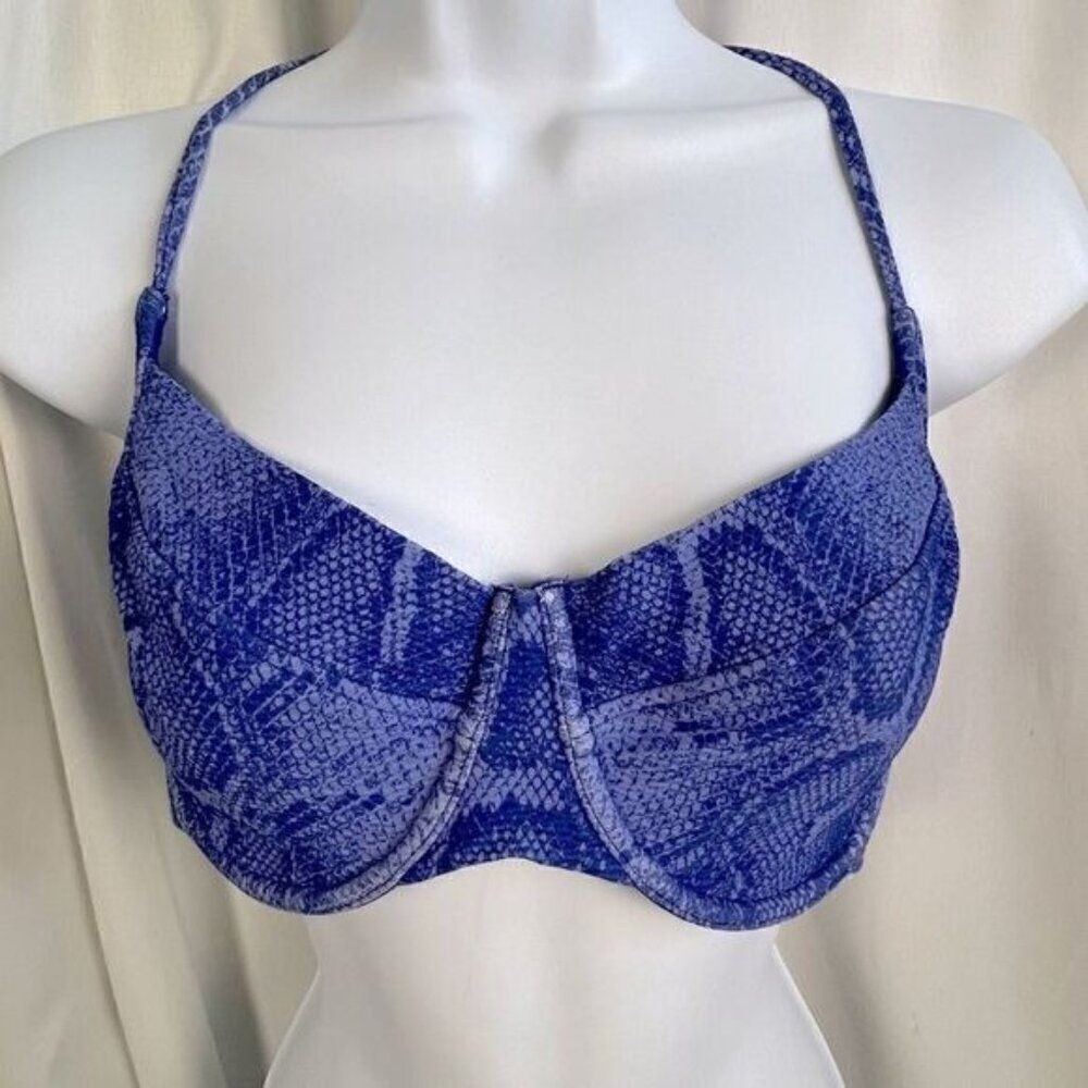 VICTORIAS SECRET BIKINI TOP SIZE L BLUE